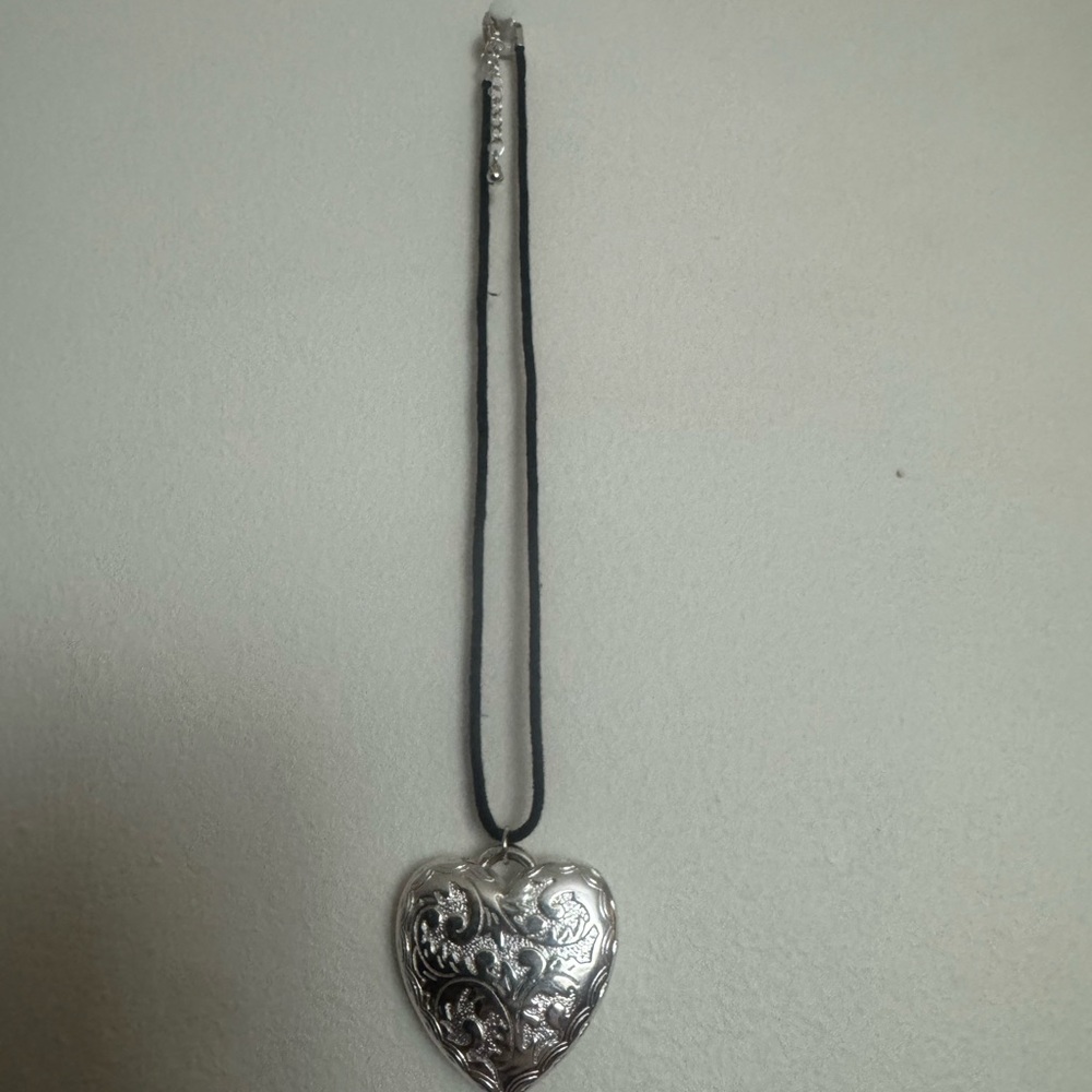 Silver Heart Pendant Necklace